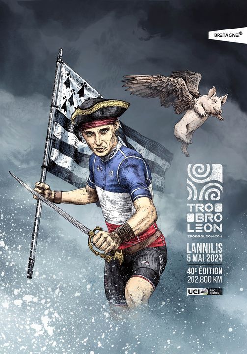 Tro Bro Leon poster, Breizh Cycling